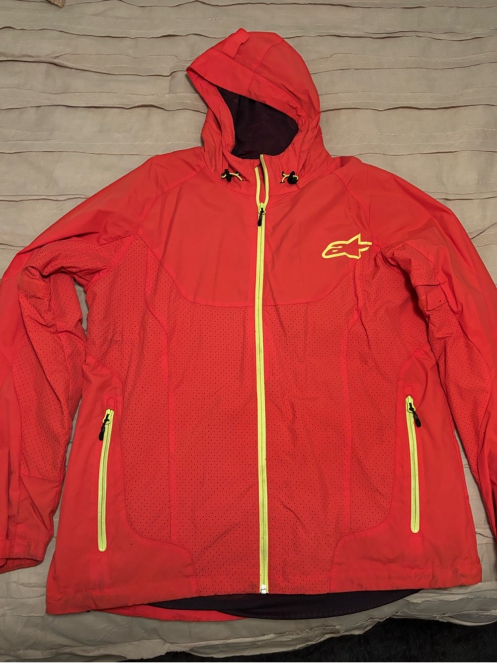 Alpinestars Red Jacket Panel with Yellow Logo